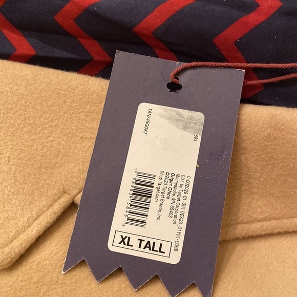 Rowing blazers 3 pocket tan pea coat nwt xl tall new - Picture 4 of 5